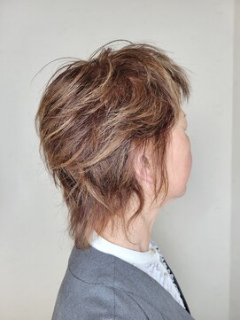 松本平太郎美容室 国立店 40代50代60代×ウルフ×ハイライト