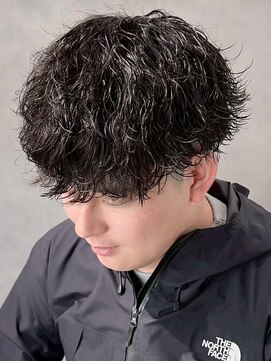 ソウル 福山駅前店(SOUL.) ツイストスパイラルパーマ ツーブロック マッシュヘア 20代 30代