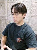 群馬太田メンズショートツイストスパイラルパーマフェード眉毛