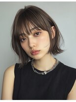 レア 渋谷(Le'a) ボブレイヤーカット髪質改善ショートボブグレージュミニボブ韓国