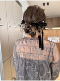 結婚式/大事な日/シニオン/アップスタイル/褒めアレンジ/