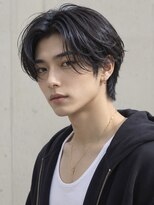 ベル 新宿(Belle)&nbsp;フェザーパーマカルマパーマメンズパーマ韓国風センターパート