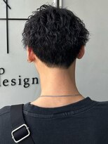 マップメンズデザイン(map men's design)&nbsp;波巻きパーマ ツイスパ ツーブロック 刈り上げ 眉カット