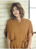 外国人風ゆるウェーブ×30代ルーズスタイル