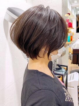 アヴァロン(AVALON) 【30代40代】横顔美人な絶壁解消ショートパーマ「永田カズヤ」