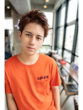 オースティン 流山おおたかの森(AUSTIN) ツイストパーマ七三オールバックマッシュウルフスリークショート