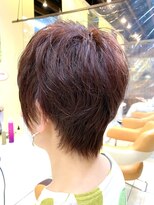 クオリス 上板橋店(QUALIS) 大人可愛い無造作大人ショート レッドブラウン ピンクブラウン