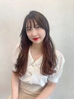 シエルバイアフロート(ciel by afloat)&nbsp;〈藤間〉韓国ガーリーヘア/インナーカラーピンクベージュ