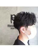 緩めツーブロックパーマ/ツーブロック刈り上げ/20代30代40代50代