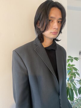 キコエル 三軒茶屋(kikoeru) メンズニュアンスパーマウルフセンターパート