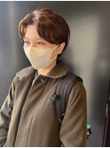 小顔　ニュアンスパーマショートヘア【LODAT横浜】
