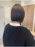 収まり◎首が綺麗に見えるボブ♪