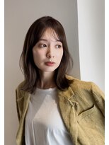 ルル 表参道(lulu.)&nbsp;メルティカラー ネビージュ チェリーブラウン ミニウルフ