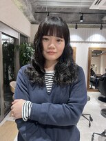 アドア 横浜(ADORE)&nbsp;【ADORE横浜】スパイラルパーマ×ネイビーブルー