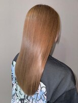 シエスタ(SIESTA)&nbsp;髪質改善　酸性ストレート　ロング　ミルクティーベージュ　美髪