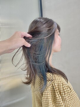 フェリア 渋谷(Feria) 【Feria渋谷】インナーカラー/オリーブベージュ/オリーブ