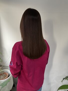 2195ヘアー 世田谷代田(2195hair) 地毛風カラー/地毛風ストレート/黒髪ロング/愛され/髪質改善