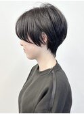 =前下がりショート耳かけショートくびれショート前髪30代40代
