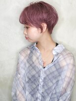 バース(BIRTH)&nbsp;ショート＆ボブ専門サロン【BIRTH】ピンクカラーカールショート4