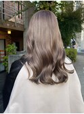 ミルクティーベージュケアブリーチハイトーンカラーダブルカラー