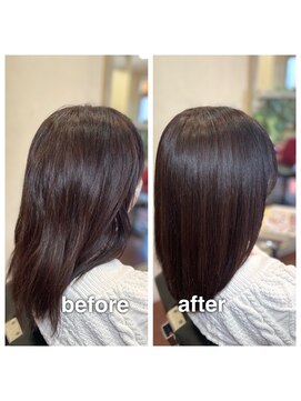 アウラ(aura) カット＋ハーバルカラー＋艶髪トリートメント
