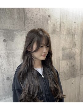 ブリーチなし透明感カラー