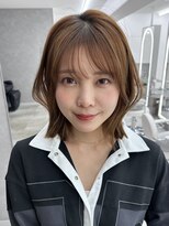 サンドイエナ 横浜店(sand yena)&nbsp;くびレイヤーボブルフネビージュ小顔ワンレンこなれミディ