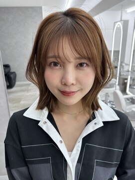 サンドイエナ 横浜店(sand yena) くびレイヤーボブルフネビージュ小顔ワンレンこなれミディ