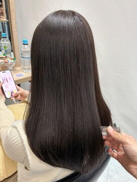 ディーエックス ウエスト(Dxxxx WEST) オリーブグレージュ レイヤーカット/イルミナカラー