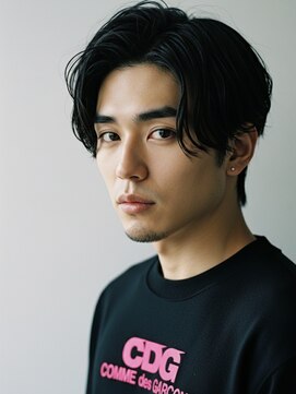 ワゴンバイアフロート(Wagon by afloat) メンズカット/爽やかに動くフェザーパーマ/センターパート/池袋