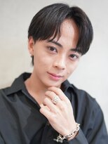 ニコ トウキョウ ヨコハマ(nico) メンズセンターパートウルフセンターパートニュアンスパーマ襟足