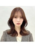 ミディアム/透明感カラー/髪質改善トリートメント