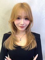 ロンド ストラーダ 心斎橋(Lond strada) 縮毛矯正×ミルクブラウン【心斎橋】