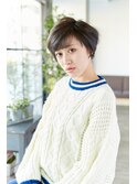 外国人風　グレージュショート