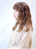 ざっくり波ウェーブロング