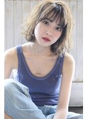 mowenイルミナx無造作カールxくびれセミディxエッジショート