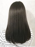 【iIIL hair lounge】さら艶暗髪ストレート　ミディアム　高崎