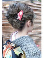 ケイティ(Keity)&nbsp;ルーズ夜会巻き【TEL予約】振袖プラン￥12500～→￥12300～