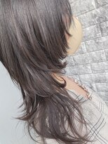 リアイス(Re:ICE) ミニウルフ/くすみブルー/流れるレイヤー/インナーハイライト