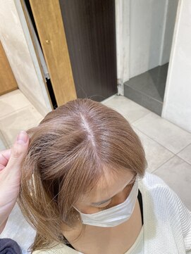 アジールヘア 池袋東口店(agir hair) くすみベージュミルクティーベージュ黒髪卒業ビタミンカラー