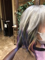 ヘアーメイク バレンタイン(hair make valentine) 1週間後にユニコーンカラーになるように