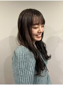 インナーカラー◎アッシュブラックスタイル uiic umeda中沢恵理