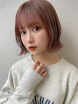 サンド クリア 横浜本店(sand clear)&nbsp;ベルボブ×ピンクベージュ