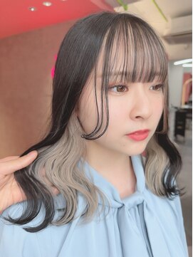 ロンドヴァリー 渋谷店(Lond vallee) 韓国風インナーカラーシルバー！