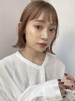 似合わせカットシルキーベージュイメチェンフルバング前髪