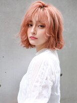 ラフィスヘアー シーマ 静岡店(La fith hair cima)&nbsp;【La fith】 ピンクベージュ×ボブ