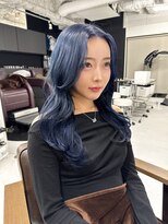 ハピネス 梅田茶屋町店(HAPPINESS) 韓国カラー　ダブルカラー　ネイビーブルー