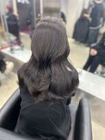 ペレ 栄店(PELE) デザインカラー/レイヤーカット/ウェットヘア/オリーブベージュ