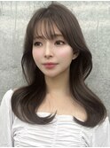 韓国くびれレイヤー◎透明感ショコラグレージュ大人ヘア