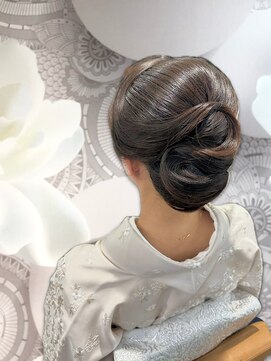 ラエラ 五反田店(laera) 和装スタイル　シニヨンヘア　キレイ目シニヨン